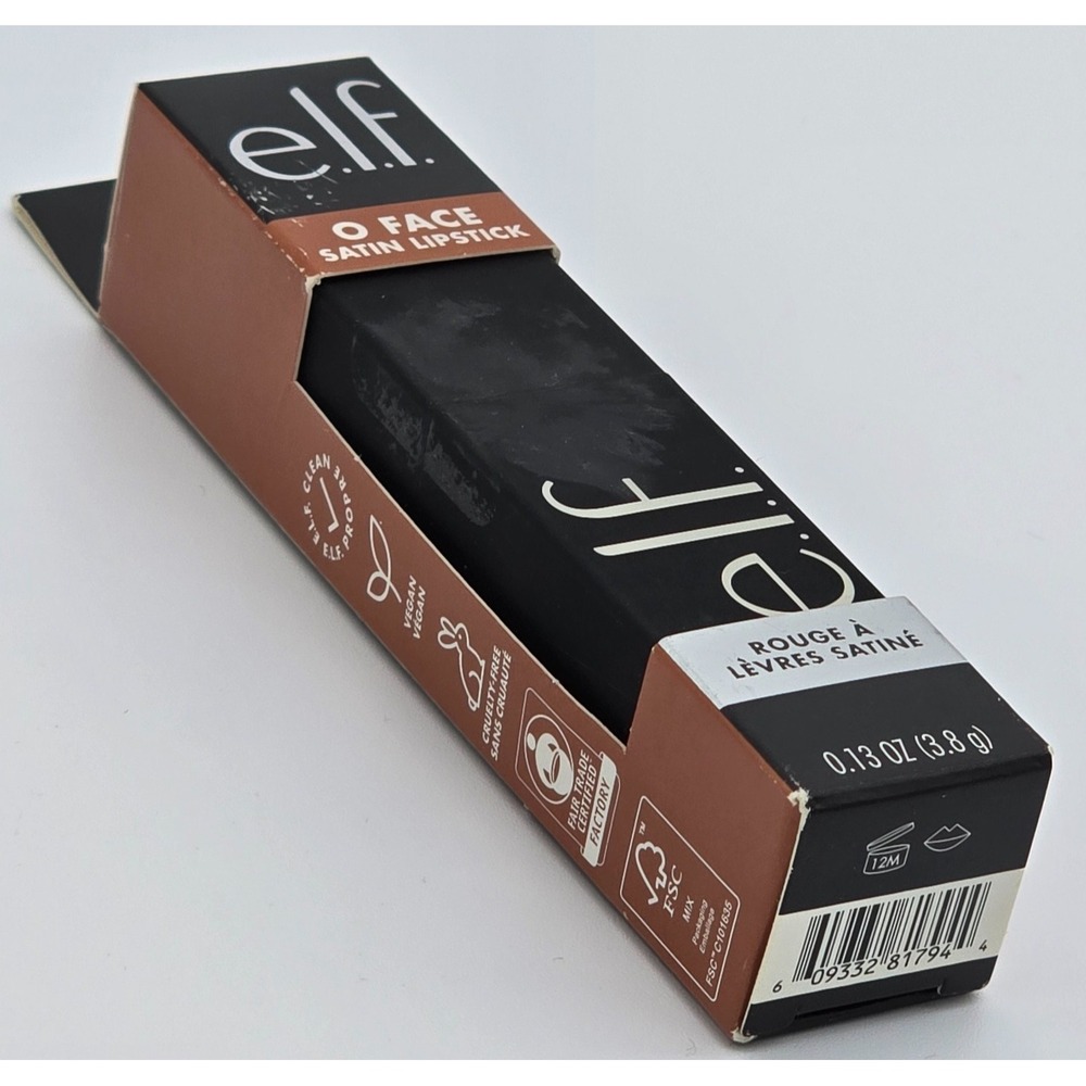ELF O Face Satin Lipstick No Doubt 81794 Vegan Cruelty Free 0.13oz New